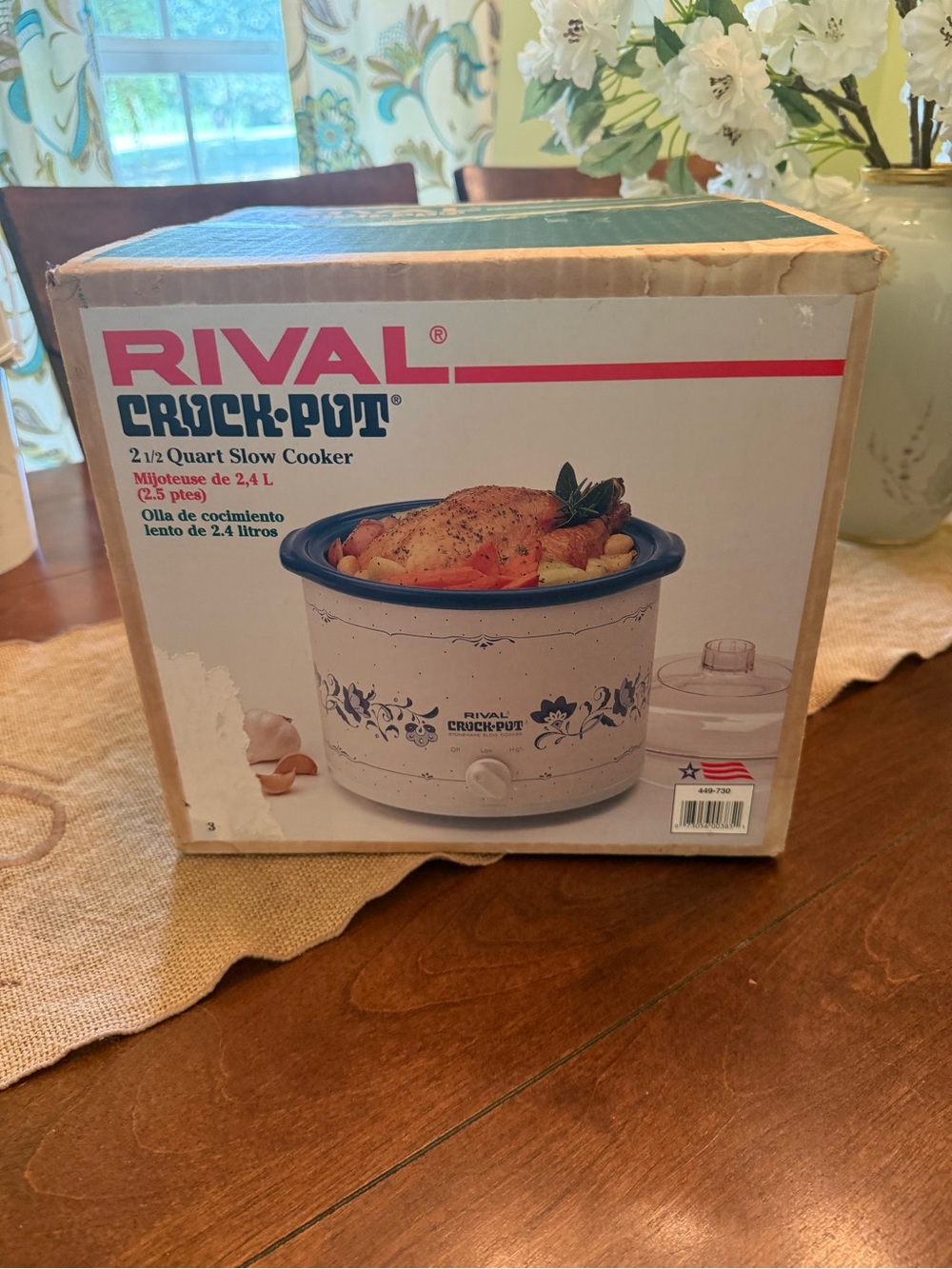 Crock-Pot 2.5 Quart Slow Cooker - Blue Floral